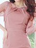 画像6: SALE!【Glera/グレイラ】タックプリーツワンピース/ワンカラー/タイト/ロングスリーブ/レース/シアー/谷間隠し/ミディアムドレス/キャバドレス 【M-XLサイズ/2カラー】[OF04] 【SB】dzk