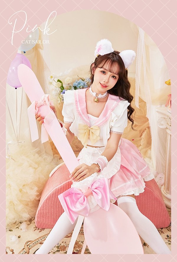 画像9: 【即日発送】キャンディテールセーラーキャット【マリームーン】【ハロウィンコスプレ9点セット】【フリーサイズ/3カラー】[OF04]