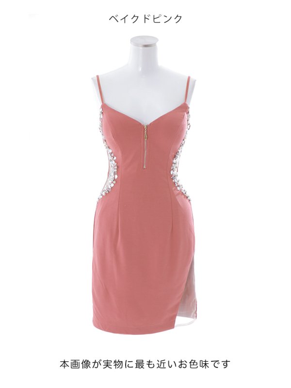 画像35: キャミサイドビジュードレス/サイド透け/谷間見せ/ミニドレス/キャバドレス【XS-Mサイズ/5カラー】[OF01-U] 【SB】dzw