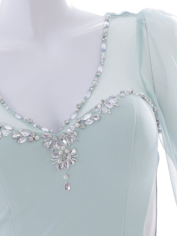 画像40: ビジューチュールスリーブドレス/谷間見せ/背中隠し/タイト/ミニドレス/キャバドレス【S-Lサイズ/5カラー】[OF01-U] 【SB】dzw