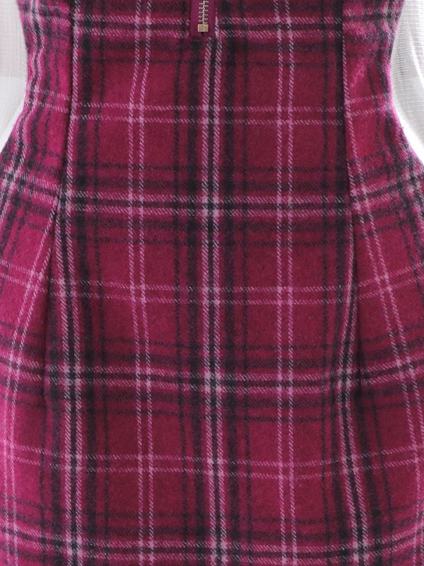 画像25: SALE!タータンチェックキャミソールドレス/ノースリーブ/ビジュー/サイドシアー/谷間見せ/背中見せ/ミニドレス/キャバドレス【XS-Mサイズ/2カラー】[OF01] 【SB】dzw