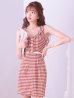 画像4: SALE!ツイードドレス/チェック柄/ノースリーブ/タイト/谷間見せ/ミニドレス/キャバドレス【S-Lサイズ/1カラー】[OF04-X] 【SB】dzw