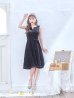画像10: SALE!ステッチデニムワンピースドレス/スリットネック/ノースリーブ/リボンベルト/ミディアムドレス/谷間見せ/背中隠し/キャバドレス【S-Mサイズ/1カラー】[OF04] 【SB】dzw