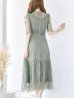 画像10: SALE!【sifeel/シフィール】総レースフェミニンワンピースドレス/フレアー/胸元隠し/ミディアムドレス/キャバドレス【S-Lサイズ/2カラー】[OF04] 【SB】dzw
