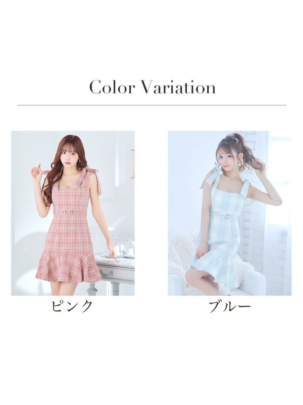 画像23: SALE!マーメイドドレス/ノースリーブ/リボン/シルバーバックル/谷間見せ/背中見せ/ミニドレス/キャバドレス【S-Mサイズ/2カラー】[OF01] 【SB】dzw