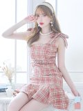 SALE!マーメイドドレス/ノースリーブ/リボン/シルバーバックル/谷間見せ/背中見せ/ミニドレス/キャバドレス【S-Mサイズ/2カラー】[OF04] 【SB】dzw