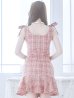 画像7: SALE!マーメイドドレス/ノースリーブ/リボン/シルバーバックル/谷間見せ/背中見せ/ミニドレス/キャバドレス【S-Mサイズ/2カラー】[OF04] 【SB】dzw
