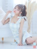 SALE!マーメイドドレス/ノースリーブ/リボン/シルバーバックル/谷間見せ/背中見せ/ミニドレス/キャバドレス【S-Mサイズ/2カラー】[OF04] 【SB】dzw