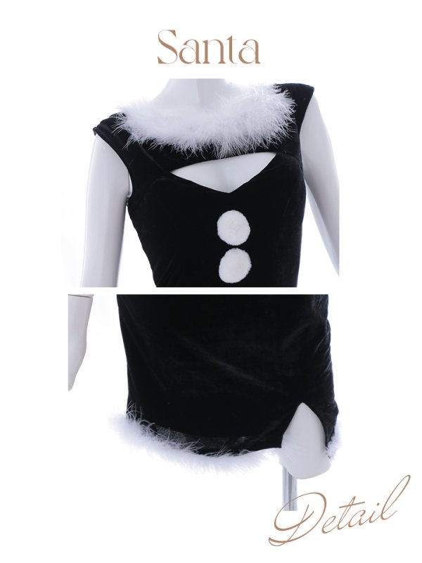 画像40: 【サンタセール！】【サンタコス5点セット】【S-Mサイズ/2カラー】セクシーバニーサンタコスプレ[YMT]