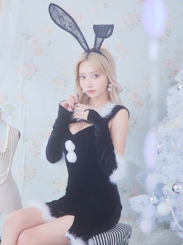 画像25: 【サンタセール！】【サンタコス5点セット】【S-Mサイズ/2カラー】セクシーバニーサンタコスプレ[YMT]