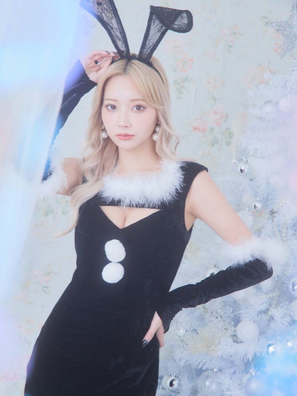 画像28: 【サンタセール！】【サンタコス5点セット】【S-Mサイズ/2カラー】セクシーバニーサンタコスプレ[YMT]