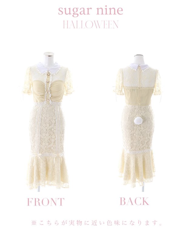 画像25: 【SALE!!】【即日発送】【ハロウィン】 バニーレースワンピースコスプレ 【コスプレ3点セット】【S-Lサイズ/2カラー】[OF01]