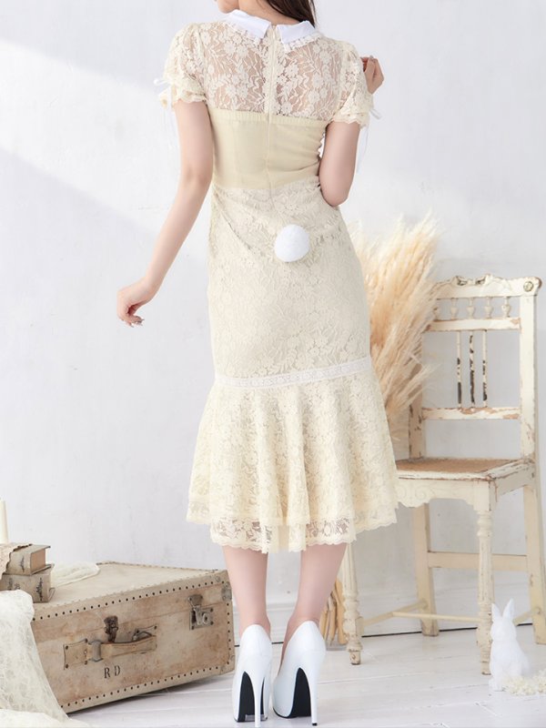 画像6: 【SALE!!】【即日発送】バニーレースワンピースコスプレ/マーメイドスカート【sugar nineハロウィン3点セット】【S-Lサイズ/2カラー】(SU220153)[OF01]