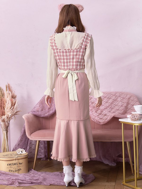 画像9: 【即日発送】ツイードキャットワンピースコスプレ/マーメイドスカート【sugar nineハロウィン3点セット】【S-Lサイズ/1カラー】[OF01]