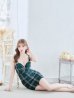 画像5: SALE!フロントジップミニドレス/チェック柄/谷間見せ/背中見せ/ノースリーブ/ミニドレス/キャバドレス 【XS-Mサイズ/1カラー】[OF04] 【SB】dzw
