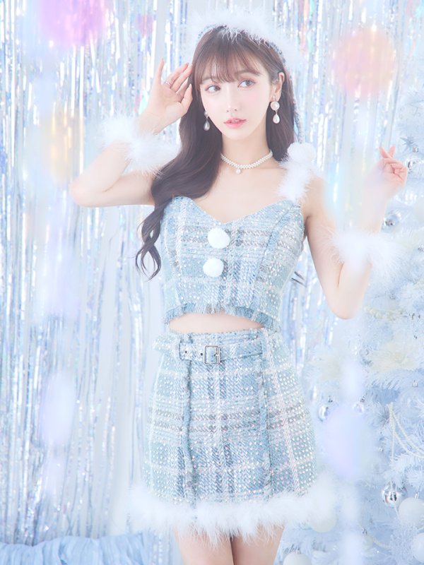 画像23: 【即日発送】【サンタコス4点/5点セット】【XS-Lサイズ】ツイードサンタ[YMT]