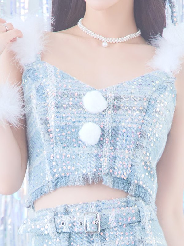 画像26: 【即日発送】【サンタコス4点/5点セット】【XS-Lサイズ】ツイードサンタ[YMT]