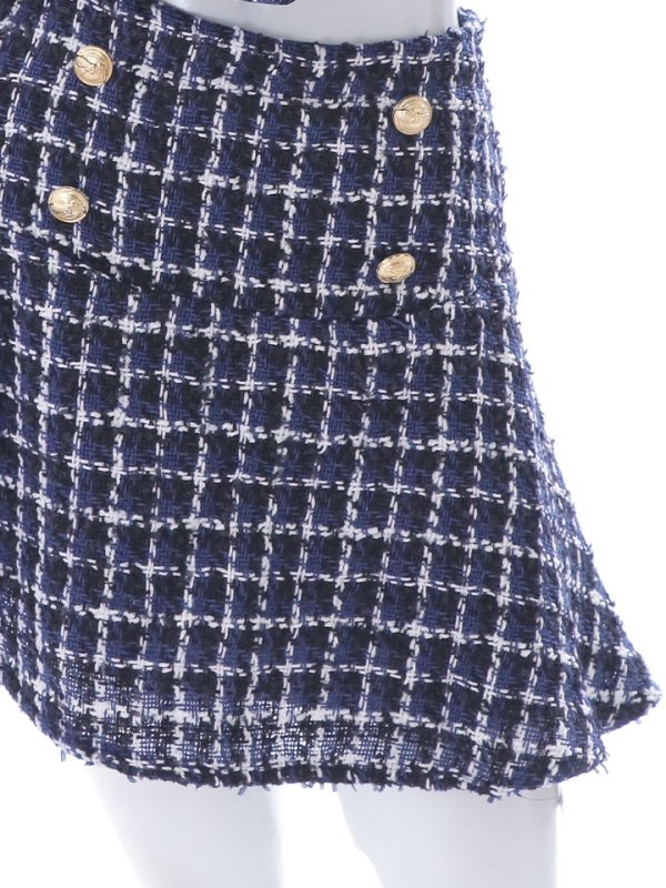 画像16: SALE!ネイビーツイードジャケットセットアップドレス/ローライズ/ローウエスト/チェック柄/ボタン/2ピース/谷間見せ/背中隠し/ミニドレス/キャバドレス【XS-Lサイズ/1カラー】[HC02] 【SB】dzw