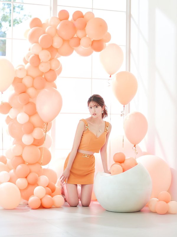 画像10: ワッフルセットアップドレス/キャミソール/ノースリーブ/チェーン/肌見せ/谷間見せ/タイト/ミニドレス/キャバドレス【XS-Mサイズ/1カラー】[OF01-X] 【SB】dzk