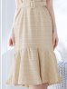 画像7: 【春の大感謝セール】【sifeel/シフィール】チェックツイードミディアムワンピースドレス/フロントファスナー/ノースリーブ/ベルト/谷間見せ/マーメイド/キャバドレス/ミディアムドレス【S-Lサイズ/1カラー】[OF04] 【SB】dzw