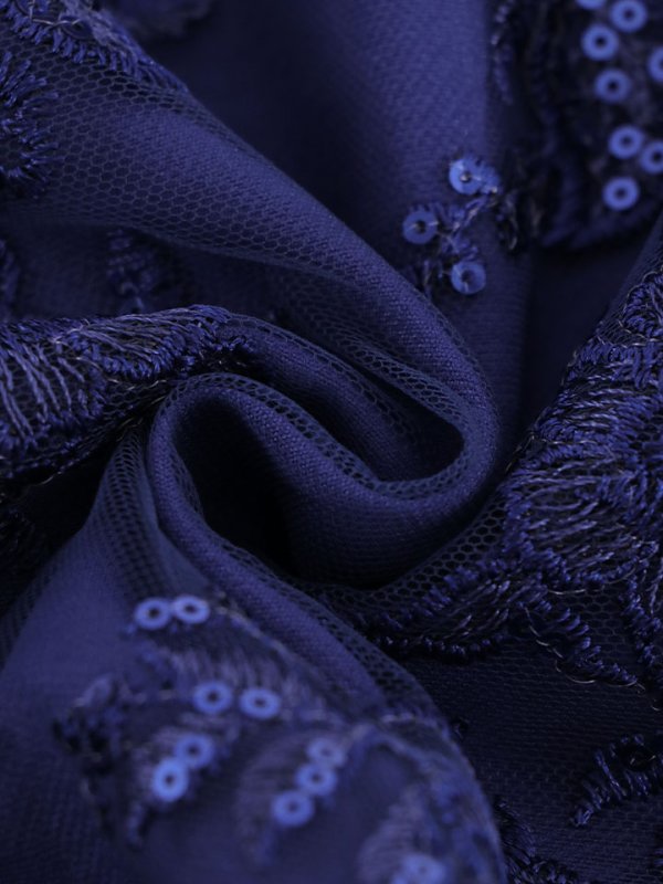 画像36: セットアップ刺繍レースミニドレス/フロントジップ/スパンコール/谷間見せ/背中隠し/肌見せ/バストクロス/シアー袖/ミニドレス/キャバドレス 【S-Lサイズ/4カラー】[HC02]【SB】dzw