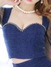 画像4: SALE!シアースリーブセットアップツイードドレス/谷間見せ/チェーン/ミニドレス/キャバドレス【S-Lサイズ/1カラー】[OF04] 【SB】dzj