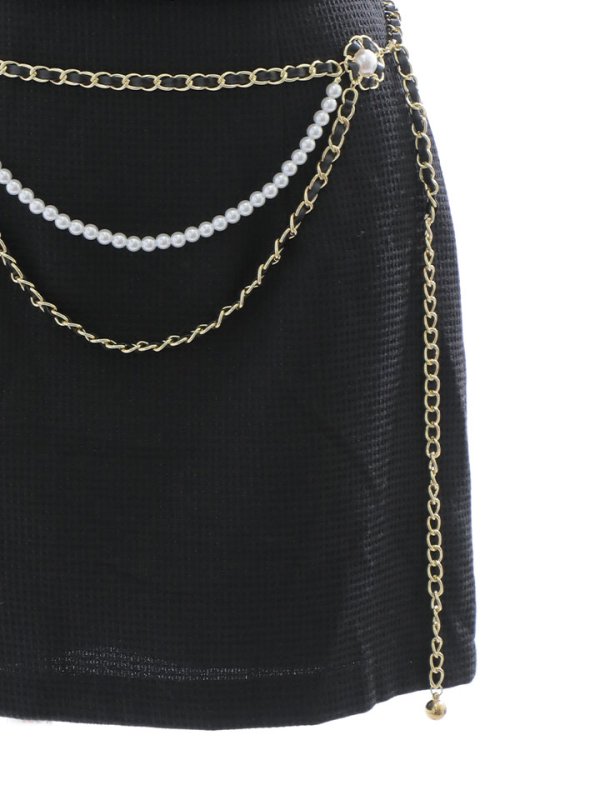 画像22: 【送料無料！】チェーンベルト/セットアップ/ノースリーブ/タイト/ミニドレス/キャバドレス【XS-Mサイズ/1カラー】[HC02]【SB】dzw