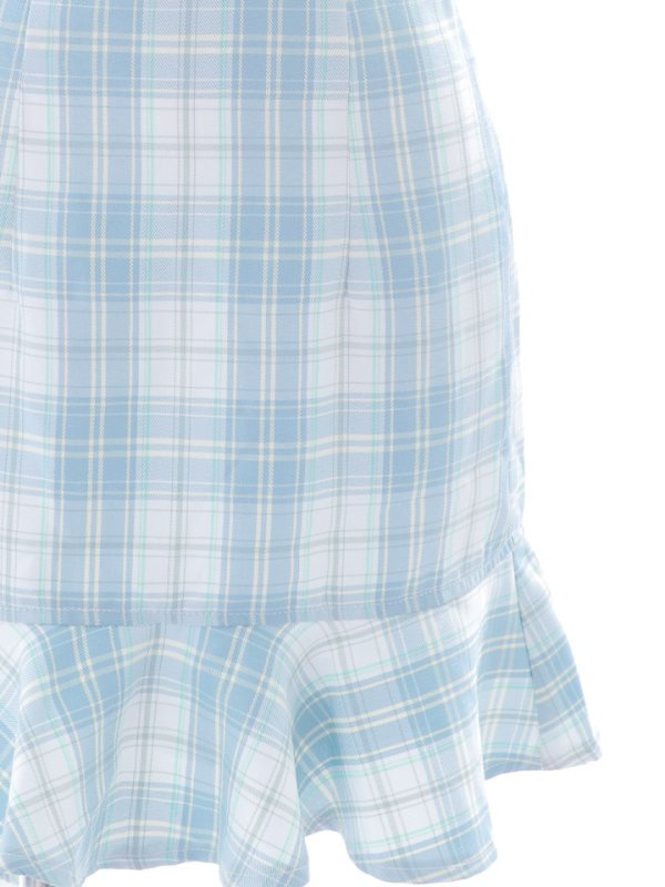 画像17: SALE!チェック柄マーメイドミニドレス/フロントジップ/キャミソール/谷間見せ/背中見せ/ノースリーブ/ミニドレス/キャバドレス【XS-Mサイズ/1カラー】[OF01] 【SB】dzw