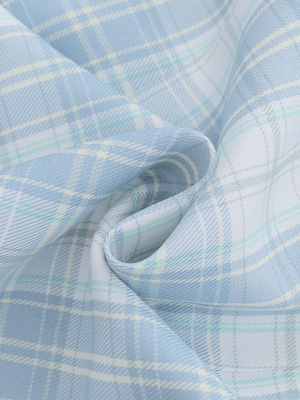 画像19: SALE!チェック柄マーメイドミニドレス/フロントジップ/キャミソール/谷間見せ/背中見せ/ノースリーブ/ミニドレス/キャバドレス【XS-Mサイズ/1カラー】[OF01] 【SB】dzw