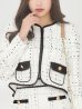 画像5: SALE!ツイードセットアップミニドレス/ノーカラージャケット/フリンジ/ゴールドボタン/ロングスリーブ/キャバドレス 【S-Lサイズ/1カラー】[OF04] 【SB】dzw