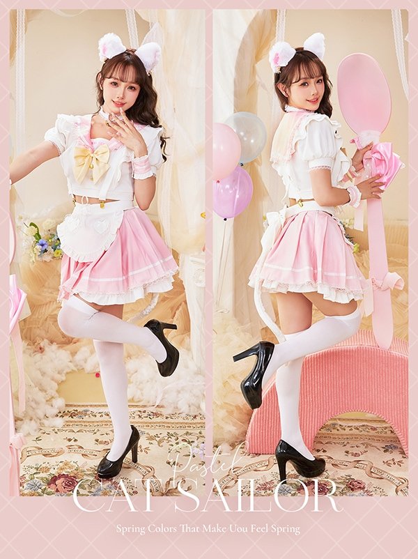 画像7: 【即日発送】キャンディテールセーラーキャット【マリームーン】【ハロウィンコスプレ9点セット】【フリーサイズ/3カラー】[OF04]