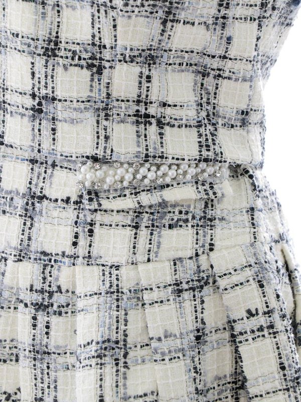 画像16: 新サイズ登場!ツイードセットアップドレス/2ピース/ノースリーブ/ビジュー/谷間見せ/セットアップ/ミニドレス/キャバドレス【XS-Lサイズ/1カラー】[HC02]【SB】dzj