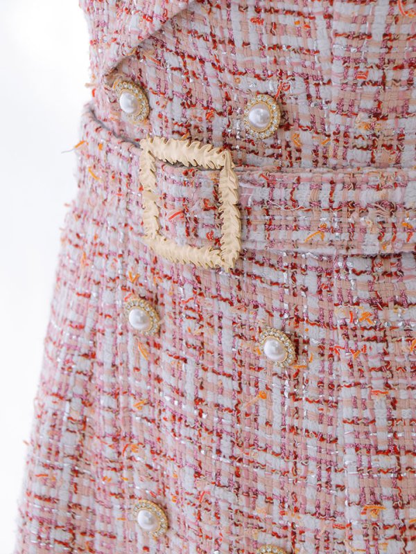 画像16: SALE!ジャケットワンピ/ドレス/ツイード/襟/ミニドレス/キャバドレス【XS-Mサイズ/1カラー】[HC02-X] 【SB】dzw