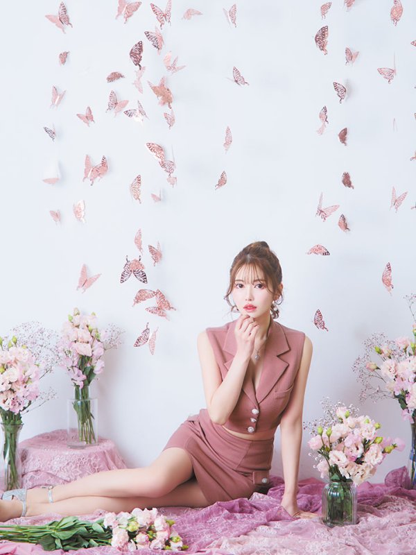 モデル：ゆめ　身長：160cm　着用サイズ：Sサイズ