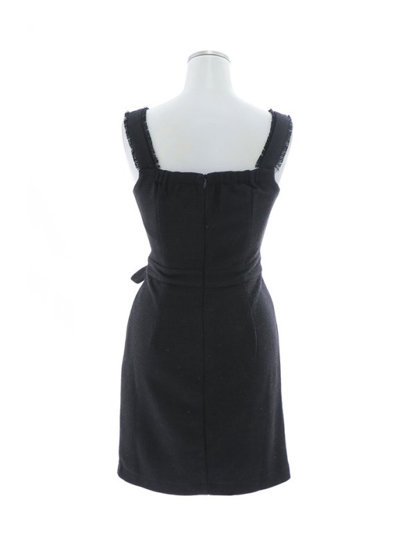 画像27: ノースリーブタイトミニドレス/フロントジップ /ベルト/谷間見せ/背中見せ/ミニドレス/キャバドレス【XS-Mサイズ/2カラー】[HC02-U] 【SB】