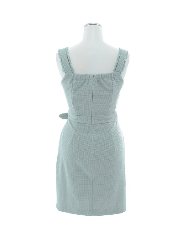 画像26: ノースリーブタイトミニドレス/フロントジップ /ベルト/谷間見せ/背中見せ/ミニドレス/キャバドレス【XS-Mサイズ/2カラー】[HC02-U] 【SB】