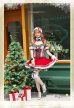 画像2: 【即日発送】【クリスマスコスプレ7点セット】【Malymoon/マリームーン】ドットチェックサンタクロース【フリーサイズ/1カラー】[OF03] (2)