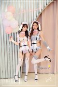 【即日発送】たれ耳うさメイド《ハロウィンコスプレ8点セット》【Dreamy Doll/ドリーミードール】【フリーサイズ/2カラー】[HC02]