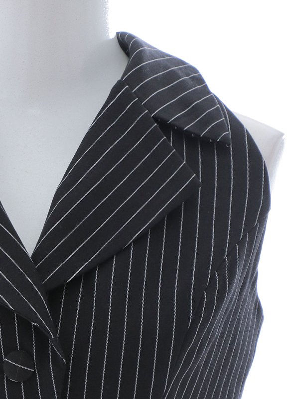 画像15: 襟付きストライプセットアップミニドレス/キャバドレス【XS-Lサイズ/1カラー】[HC02-U] 【SB】dzw