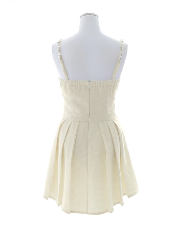 画像13: プリーツキャミドレス/ベルト/ビジュー/谷間見せ/ミニドレス/キャバドレス【XS-Mサイズ/1カラー】[HC02] 【SB】dzk