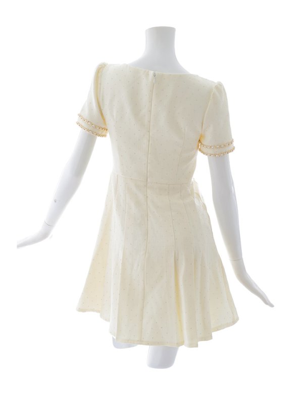 画像18: スクエアネックプリーツツイードドレス/キャバドレス【S-XLサイズ/1カラー】[OF01A] 【SB】dzw