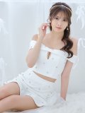 リボンオフショルダーセットアップドレス/キャバドレス【XS-Mサイズ/1カラー】[OF04] 【SB】dzw