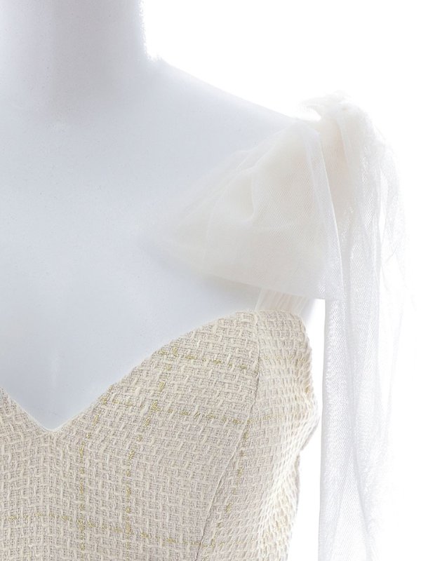 画像15: リボンショルダーワンピース/ノースリーブ/谷間見せ/背中見せ/ミニドレス/キャバドレス【XS-Mサイズ/1カラー】[HC02] 【SB】dzj