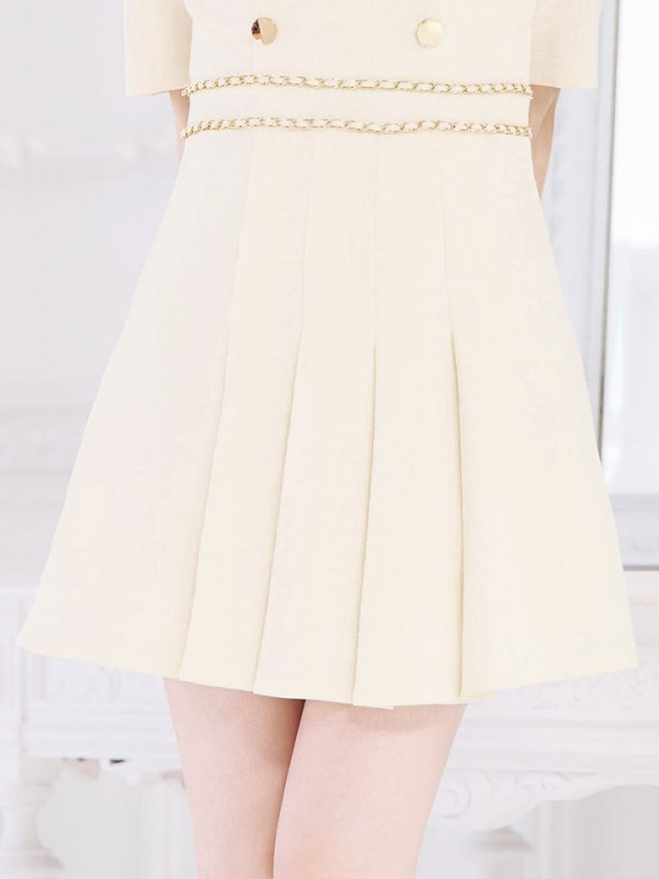 画像8: 新色登場！ツイードプリーツスカートミニドレス/キャバドレス【XS-XLサイズ/4カラー】[HC02] 【SB】dzws