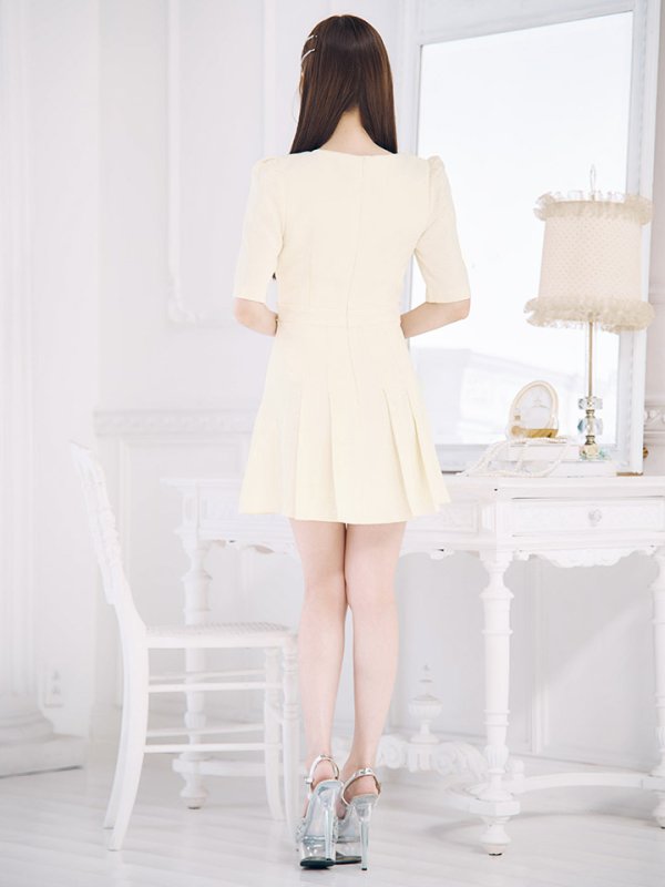 画像9: 新色登場！ツイードプリーツスカートミニドレス/キャバドレス【XS-XLサイズ/4カラー】[HC02] 【SB】dzws