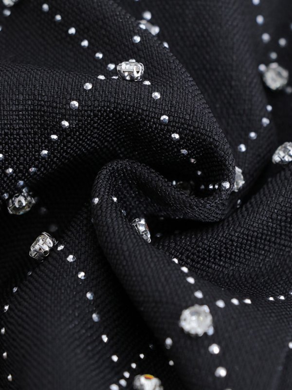 画像27: ビジューキャミワンピースドレス/ツイード/プリーツスカート/ローライズ/ローウエスト/パールボタン/谷間見せ/背中見せ/ミニドレス/キャバドレス【XS-Mサイズ/2カラー】[OF01A]【SB】dzwo