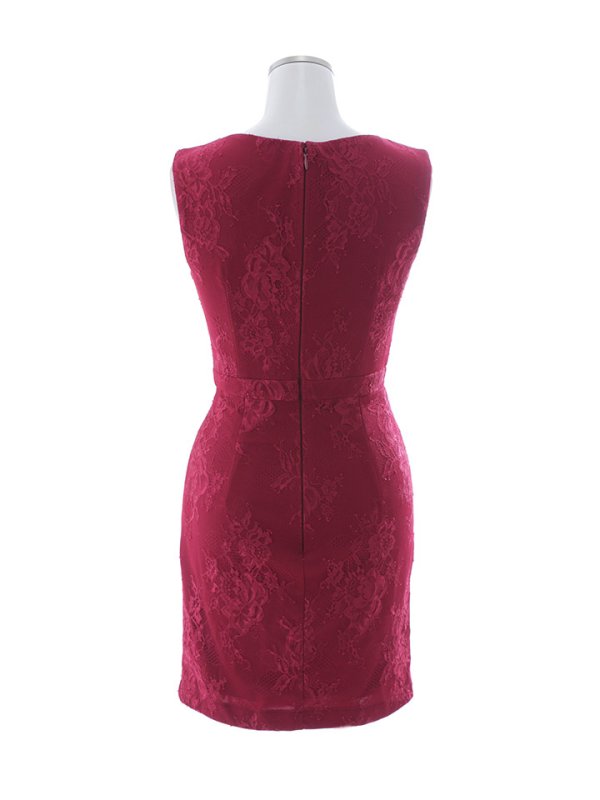 画像17: 刺繍レースタイトドレス/ノースリーブ/ビジュー/ノースリーブ/ストレッチ/谷間見せ/背中見せ/背中隠し/ミニドレス/キャバドレス【S-Lサイズ/2カラー】[OF01A] 【SB】dzc