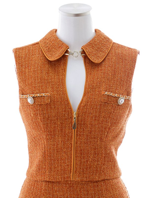 画像30: 【即日発送】【送料無料】マーメイドツイードパールボタンドレス/キャバドレス【XS-Lサイズ/4カラー】[OF01A]【SB】dzw