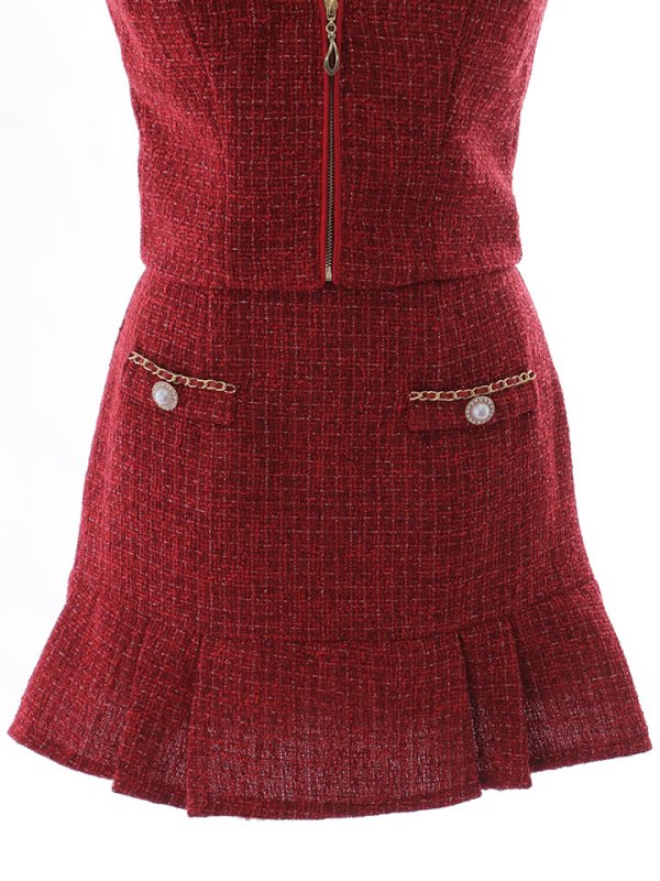 画像30: 【送料無料】マーメイドツイードパールボタンドレス/キャバドレス【XS-Lサイズ/4カラー】[OF01A]【SB】dzw【一部予約商品/10月下旬発送予定】