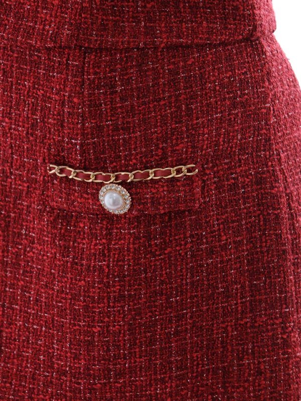 画像31: 【送料無料】マーメイドツイードパールボタンドレス/キャバドレス【XS-Lサイズ/4カラー】[OF01A]【SB】dzw【一部予約商品/10月下旬発送予定】